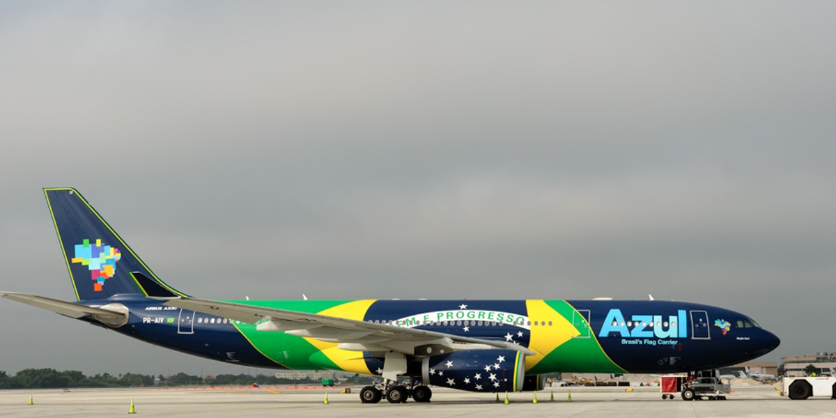 An Azul Airbus A330.