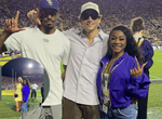 Duplantis shows off fiancee with Sha'Carri Richardson at LSU football game as Christian Coleman watches on