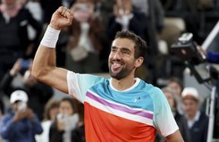 Cilic w półfinale French Open po pięciosetowym boju z Rublowem