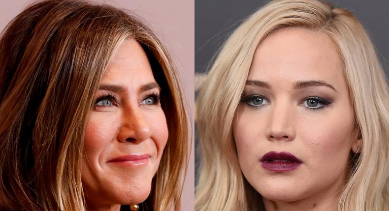 jennifer aniston jennifer lawrence instagram