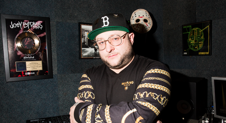 Statik Selektah in his New York City studio.