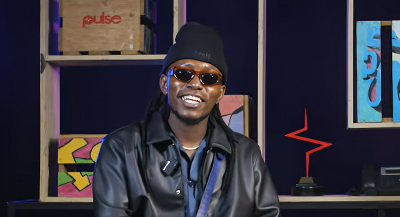 Kenyan singer Bensoul during an interview at Pulse Live Kenya studios on July 26, 2024.