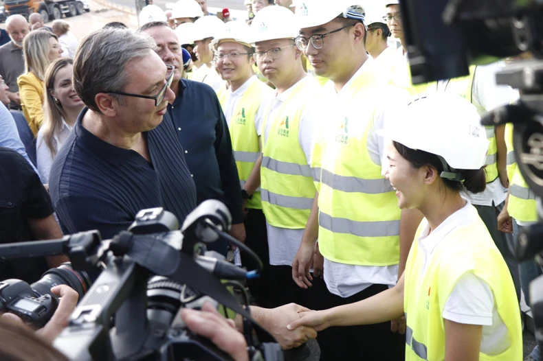 Golubac Aleksandar Vučić radovi na izgradnji Dunavskog koridora