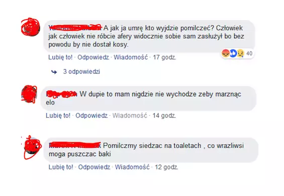 Komentarze, które skasowaliśmy z naszego Facebooka. Ty też możesz zgłaszać mowę nienawiści