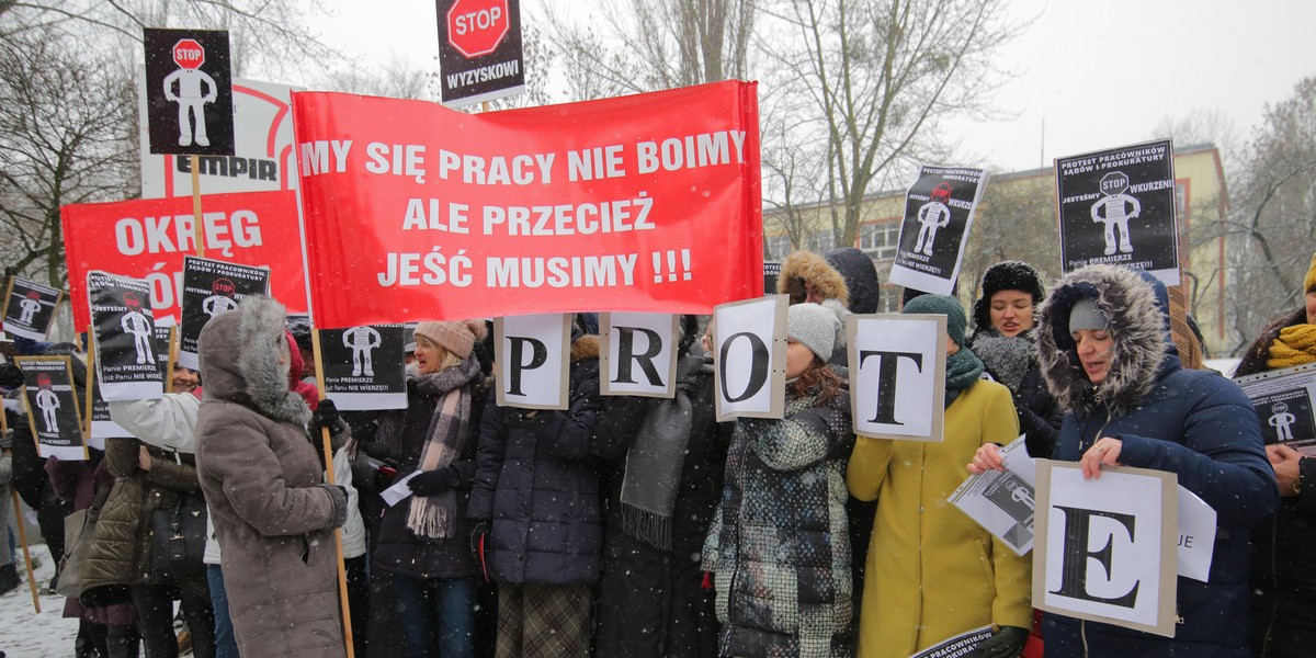 protest pracowników prokuratury