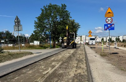 Na Kminkowej budowlańcy już działają 