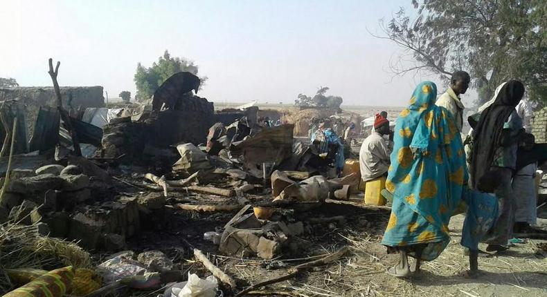 IDP Camp bombing in Rann, Borno State by the NAF