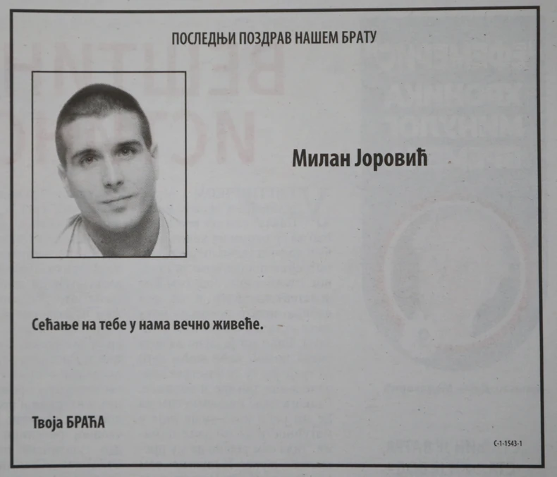 Ubijeni Milan Jorović