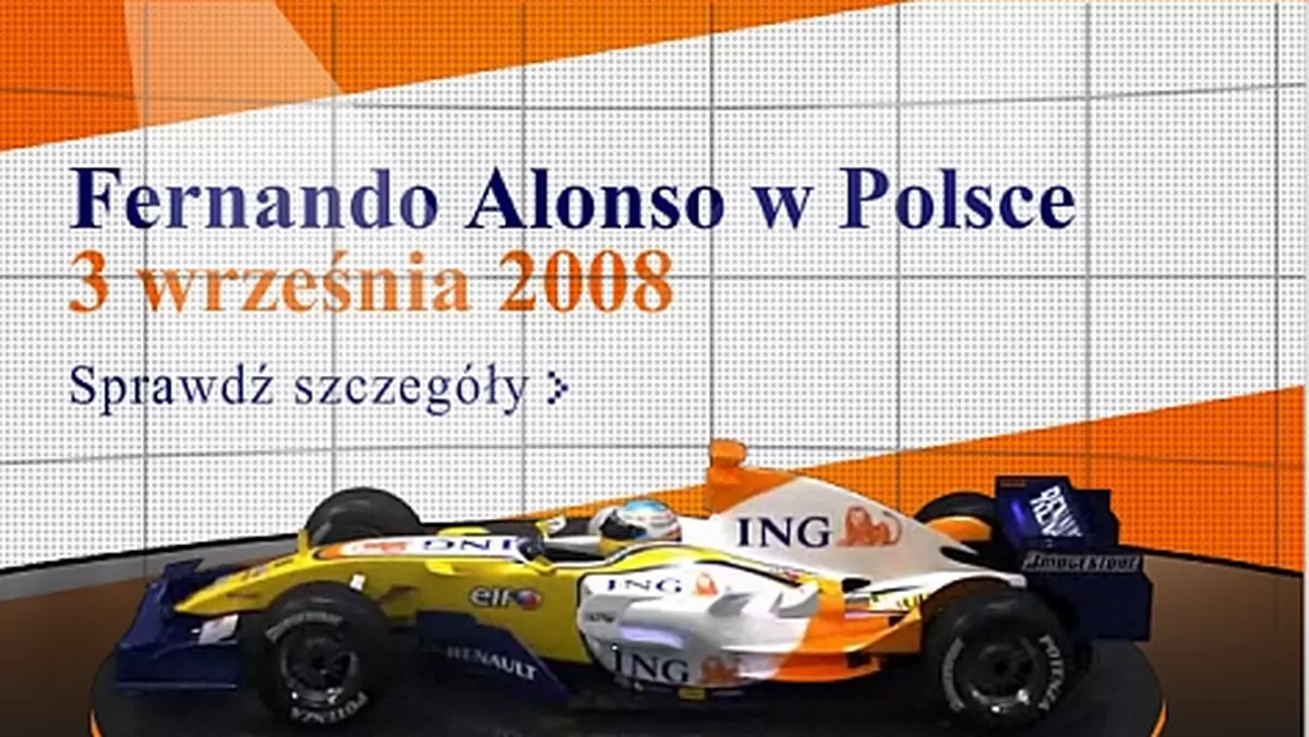 Fernando Alonso w Warszawie