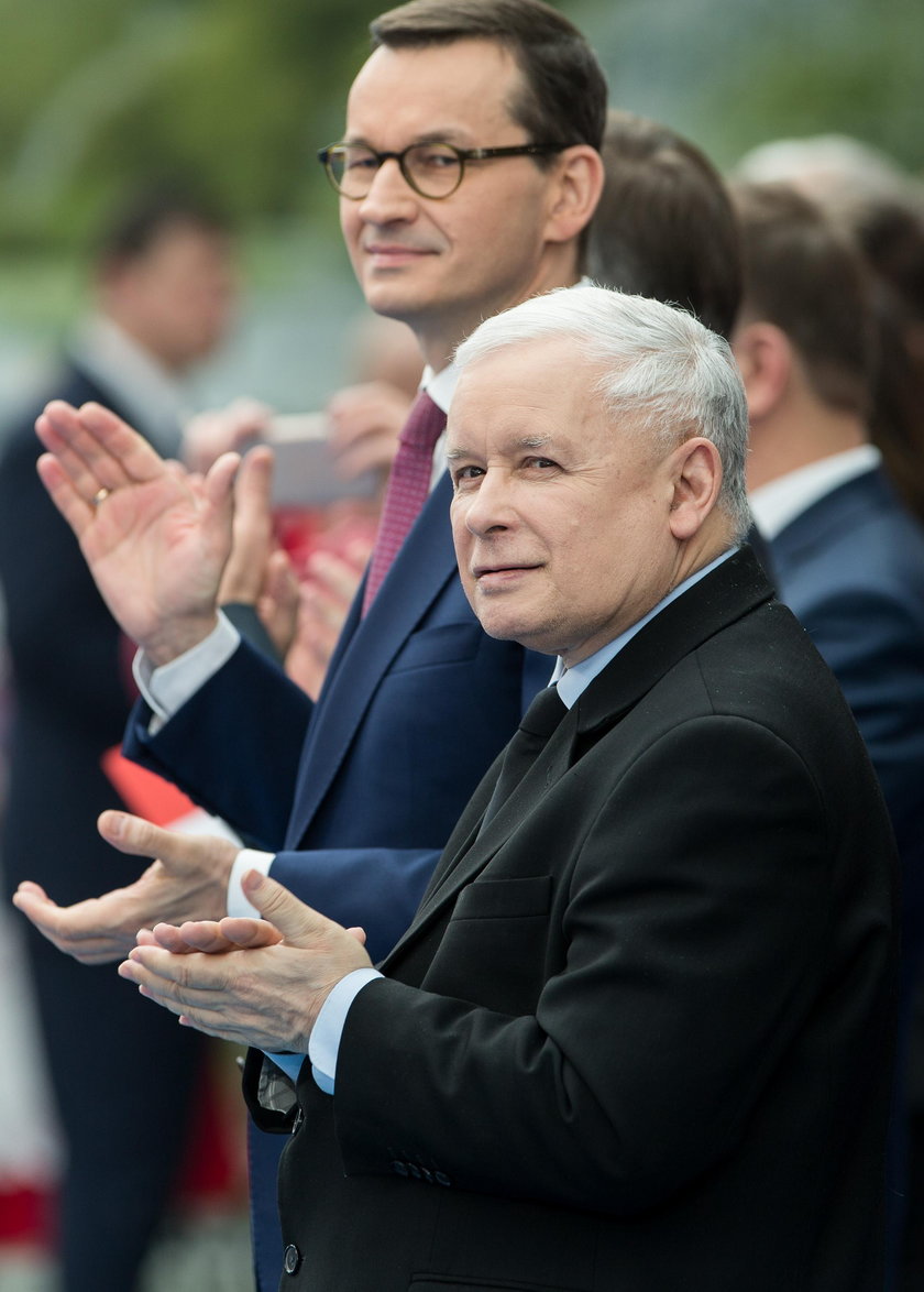 Prezes PiS Jarosław Kaczyński i premier Mateusz Morawiecki