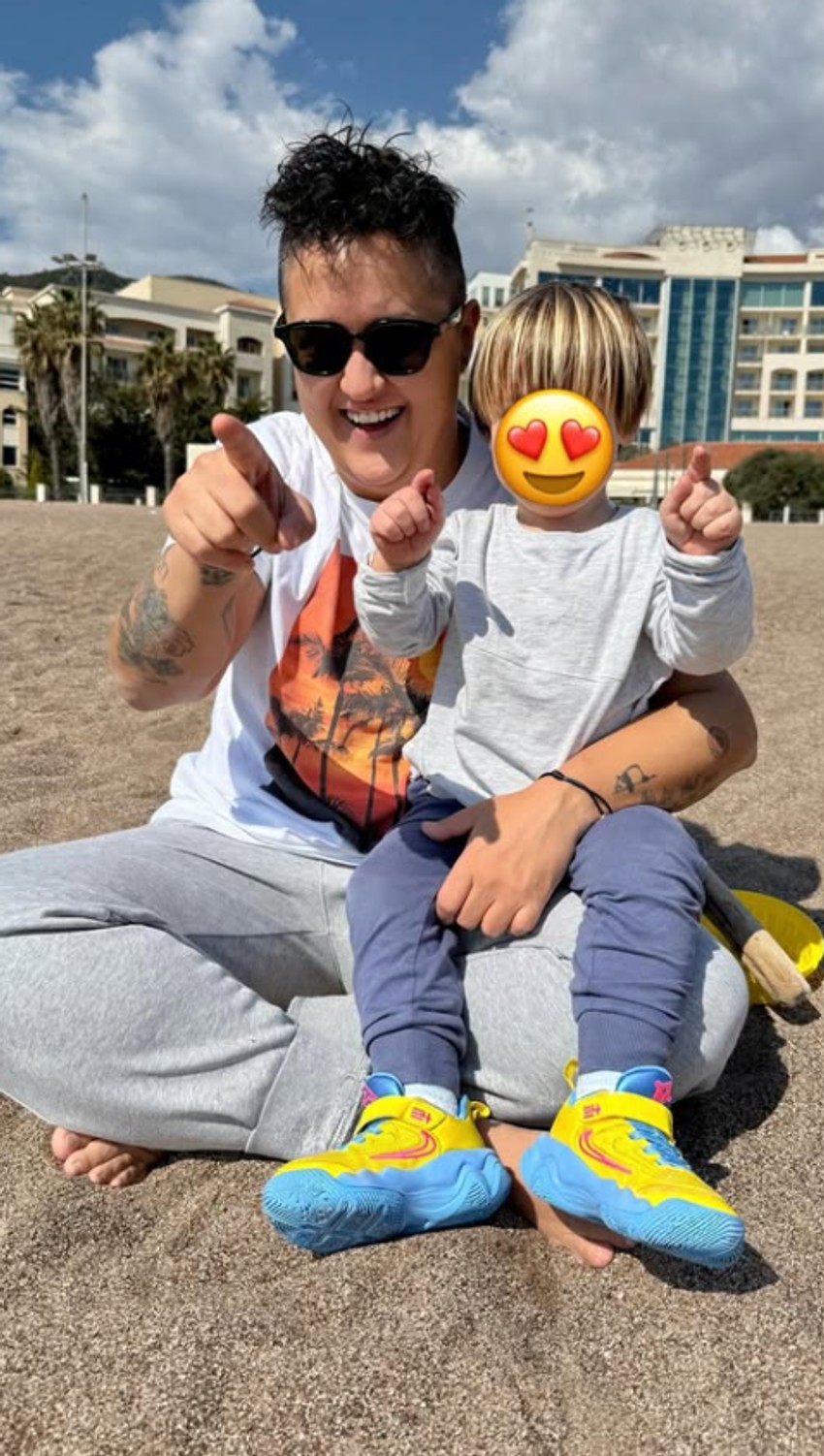 Marija Šerifović sa sinom