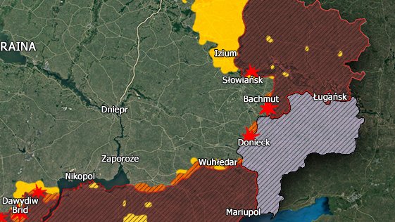 Sytuacja w Ukrainie po działaniach wojsk ukraińskich - 13 września 