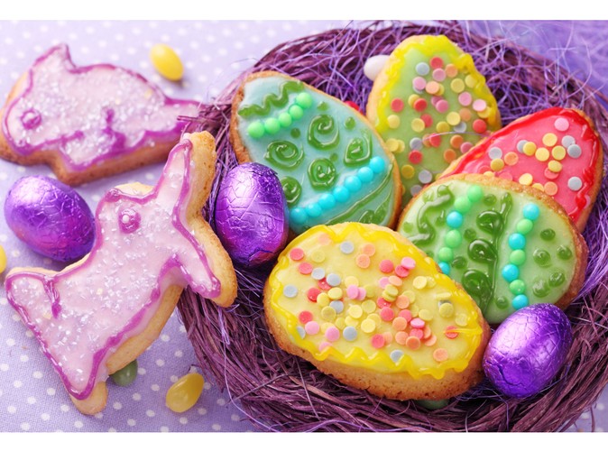 Wielkanocne pisanki z ciastek