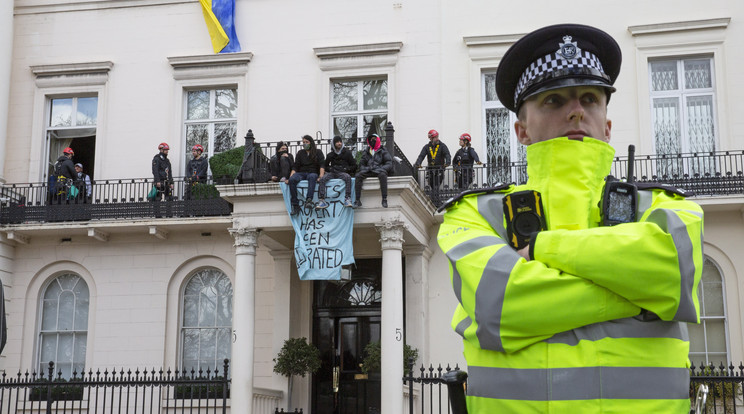 Londonban is tiltakoznak a háború ellen / Fotó: MTI EPA Joshua Bratt