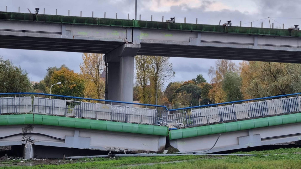 Zawalił się most w Koszalinie