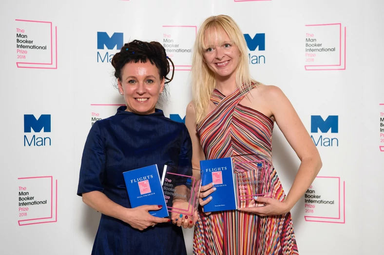 Olga Tokarczuk i Jennifer Croft po zdobyciu Międzynarodowej Nagrody Man Booker 2018