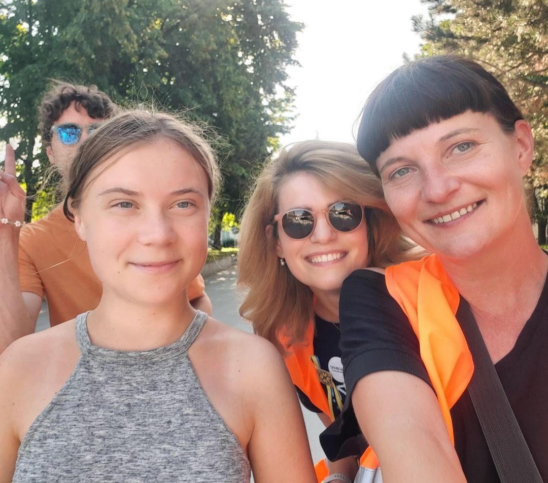 Na pochode v Bratislave sa objavila aj známa švédska aktivistka za ochranu klímy Greta Thunberg.