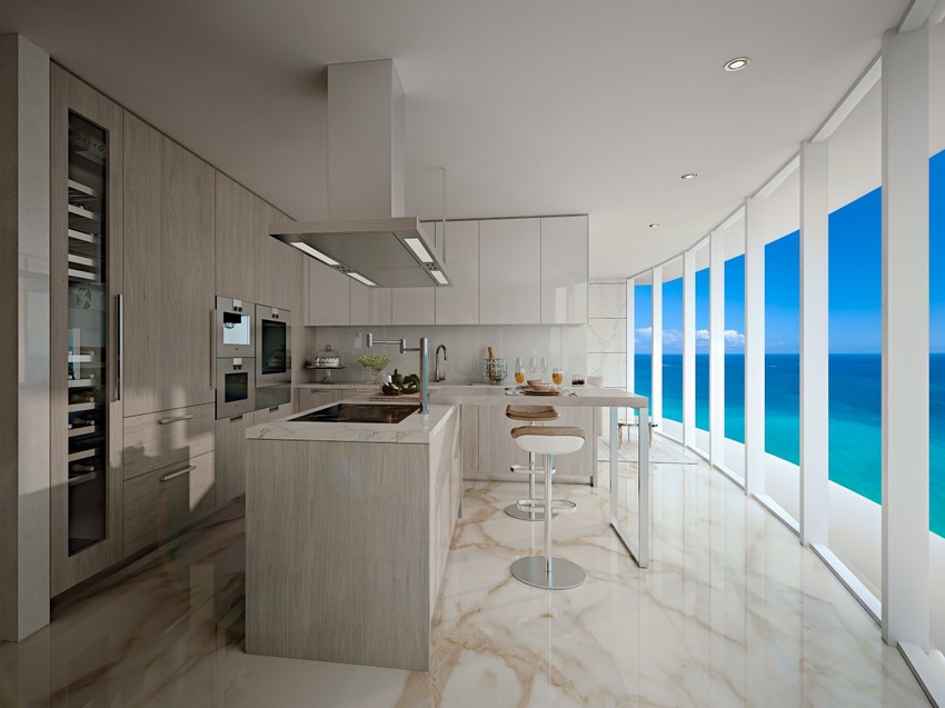 Svi zidovi su prekriveni staklenim prozorima