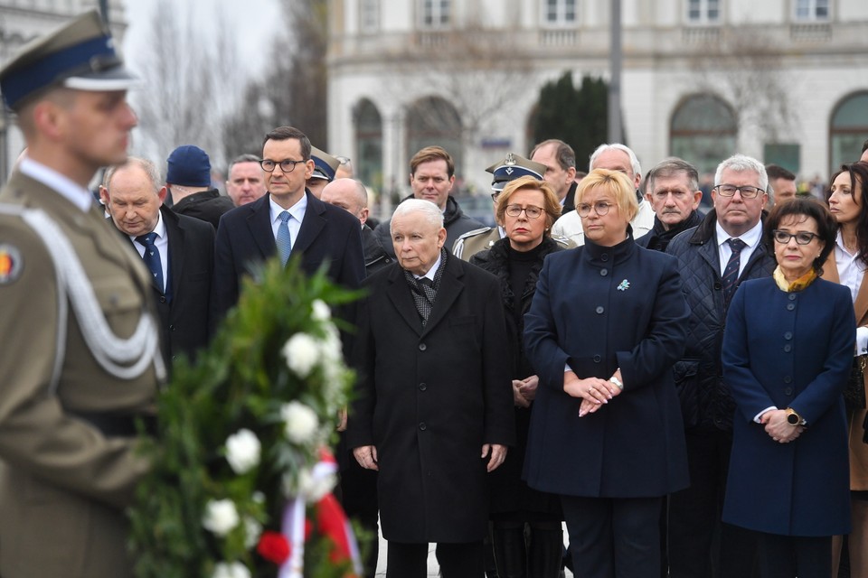 Warszawa, 16.04.2023. Obchody 13. rocznicy katastrofy smoleńskiej.