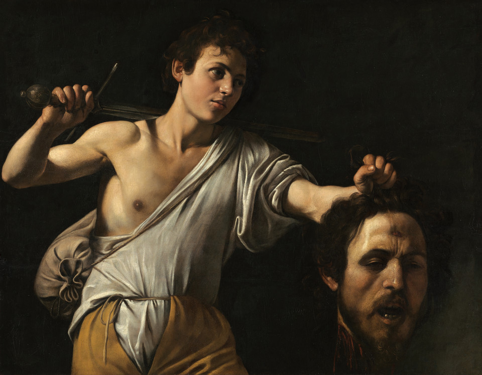 Michelangelo Merisi da Caravaggio, "David with the Head of Goliath" (Rzym, ok. 1600/1601)