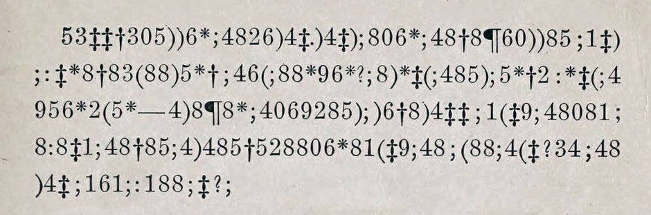 Kryptogram ze „Złotego żuka”, który był inspiracją dla Jana Kowalewskiego