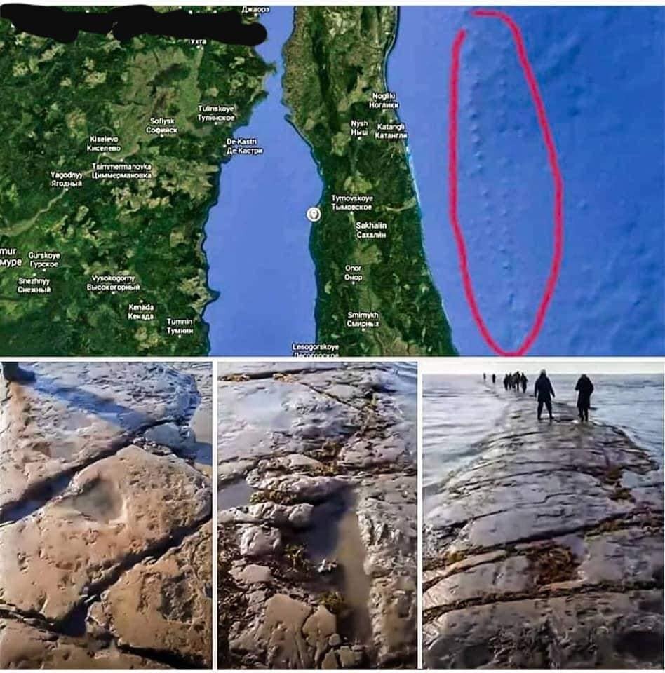 Z Tichého oceána sa vynorila záhadná cesta.