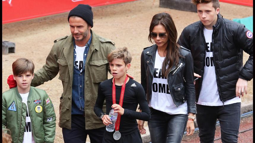 David Beckham pokazał jak całuje córkę w usta. W sieci burza