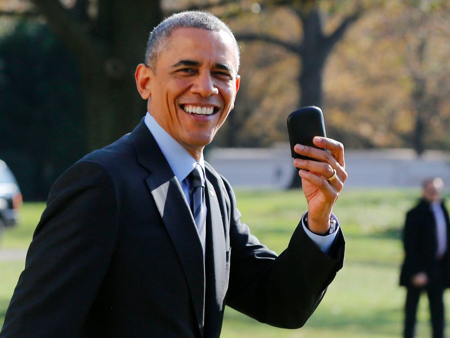 Barack Obama used a BlackBerry.