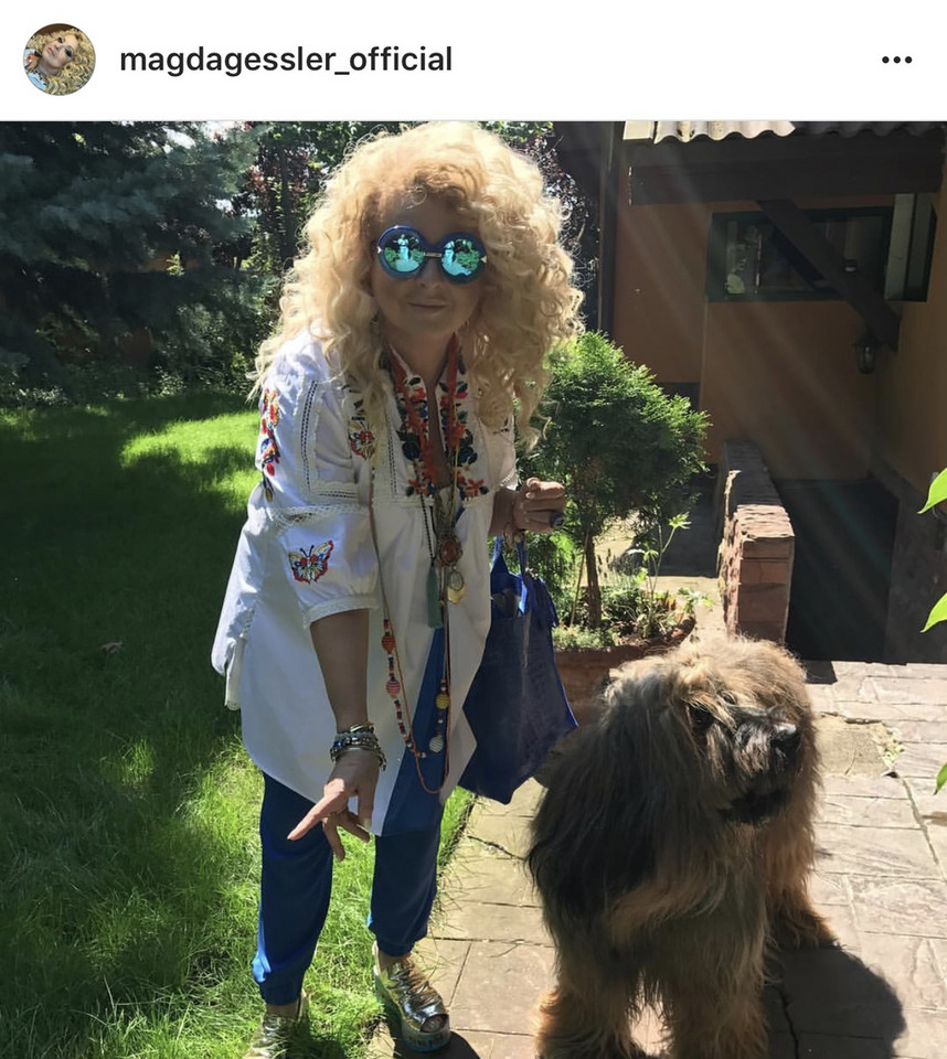Magda Gessler z psem