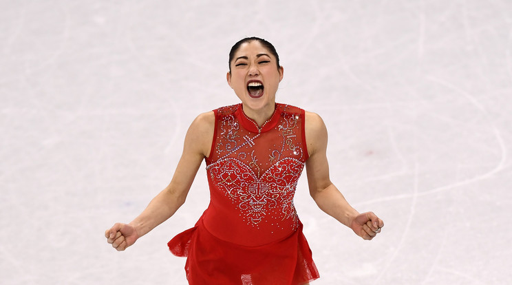 Mirai Nagasu nagy pillanata /Fotó: AFP