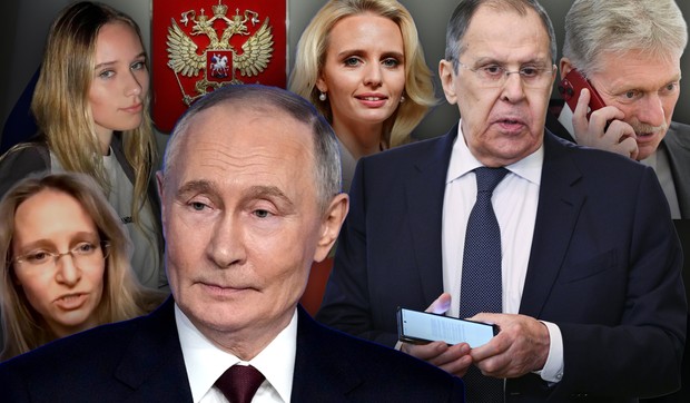 Vladimir Putin sa ćerkama, Sergej Lavrov i Dmitrij Peskov