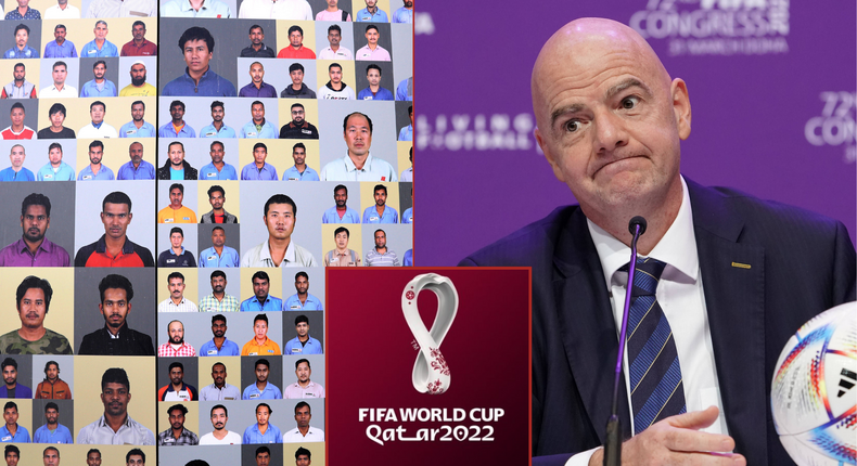 Families of migrant workers are urging FIFA and the Qatari government to pay up ahead 2022 World Cup