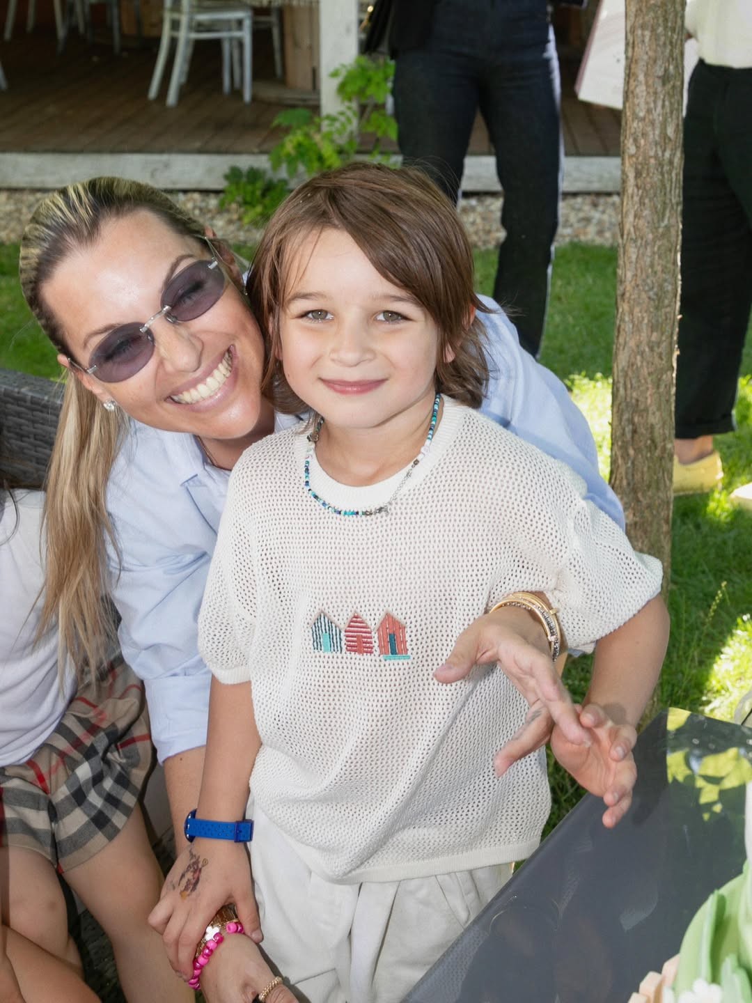 Dominika Cibulková so synom Jakubkom.