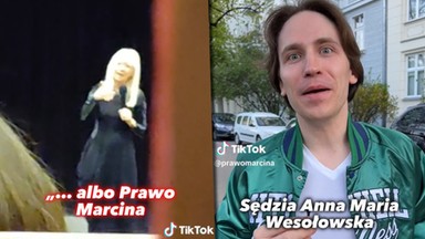 "Sędzia Anna Maria Wesołowska mnie zaatakowała". Popularny tiktoker się odgryza [WIDEO]