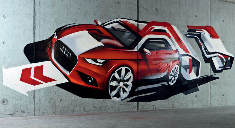Audi A1: tym razem jako graffiti (wideo)