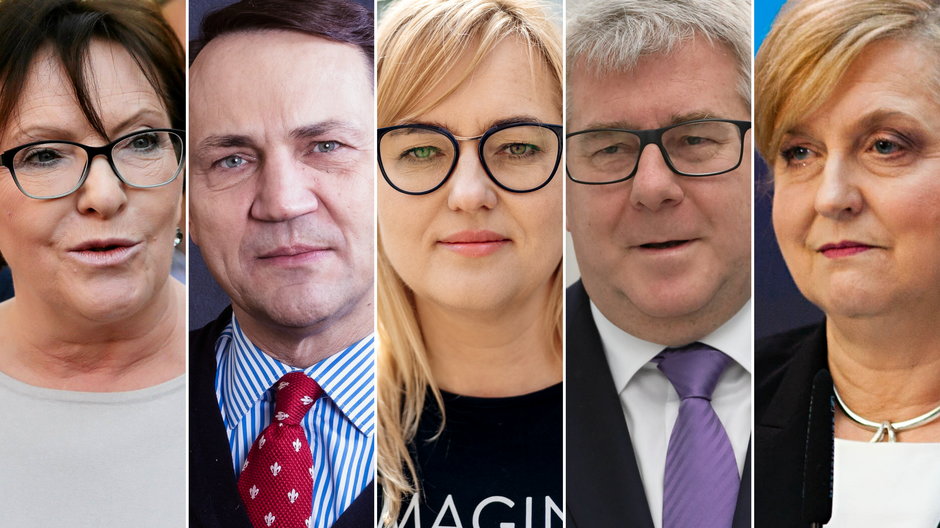 Europosłowie: E. Kopacz, R. Sikorski, M. Adamowicz, R. Czarnecki, A. Fotyga