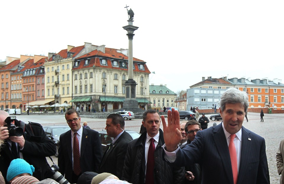 John Kerry spacerował po Warszawie