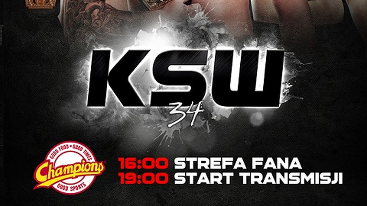 Gala KSW 34 to nie jedyna atrakcja, która czeka fanów na fanów 5 marca w Warszawie. Przed samą galą od godziny 16:00 warto udać się do Strefy Fana KSW 34 w restauracji Champions w hotelu Marriott. - To jedyna okazja, by przed galą zobaczyć wszystkich bohaterów KSW 34 i inne gwiazdy naszej federacji - zapowiada Martin Lewandowski.