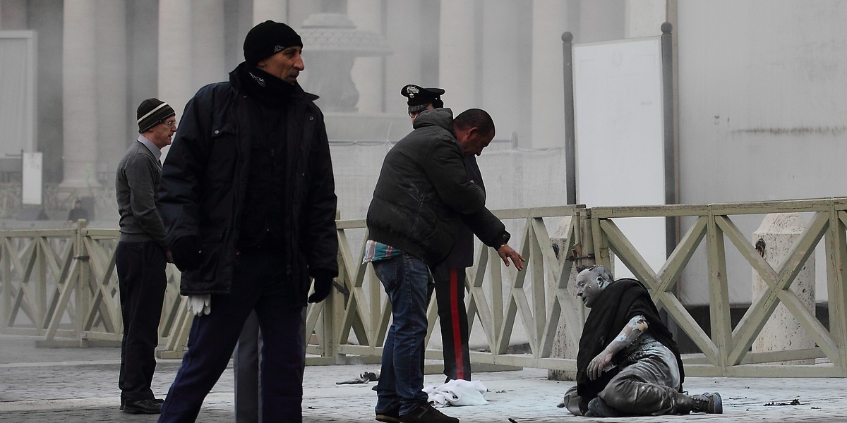 samospalenie na placu św Piotra