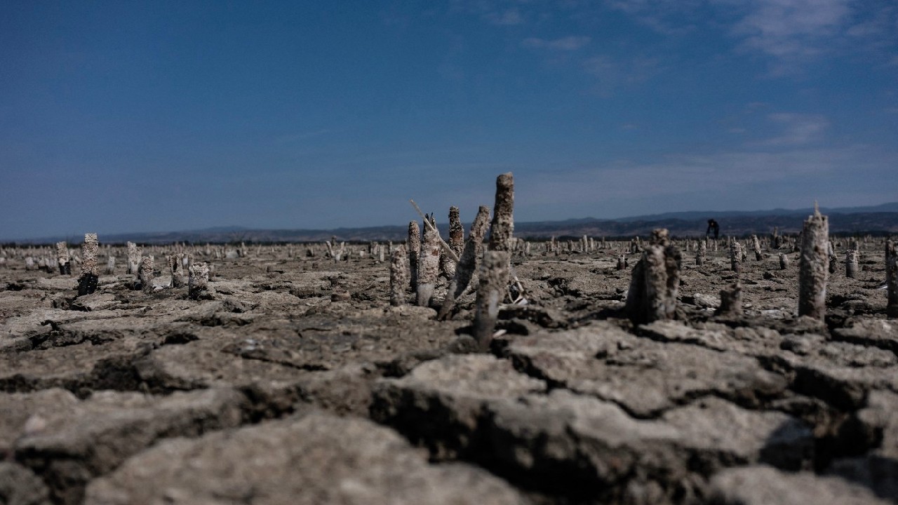 Un lac s-a micșorat cu 94% din cauza secetei și a miilor de foraje ilegale, lângă Salonic