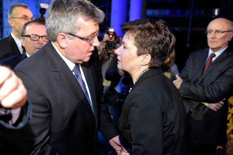 Prezydent Bronisław Komorowski i Hanna Gronkiewicz-Waltz