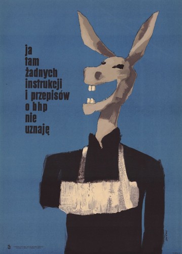 Plakaty z wystawy 'Po pierwsze bezpieczeństwo'