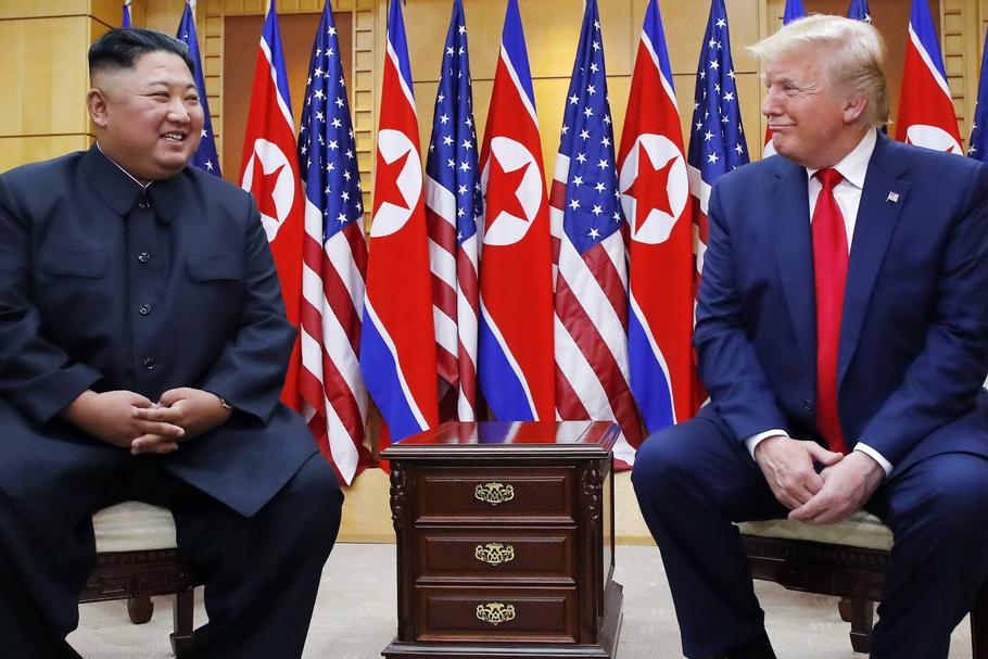 Prezydent USA Donald Trump i przywódca Korei Północnej Kim Dzong Un