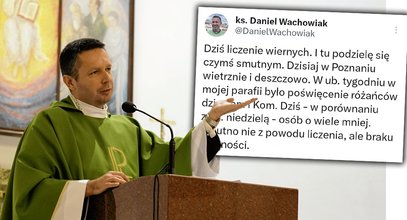 Ksiądz zdradził, ilu wiernych było na mszy. "Smutno"