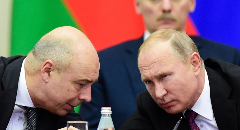 Russian Finance Minister Anton Siluanov and President Vladimir Putin have slammed sweeping sanctions against the country.