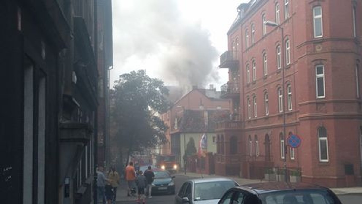 Zabrze: pożar budynku przy ul. Opolskiej