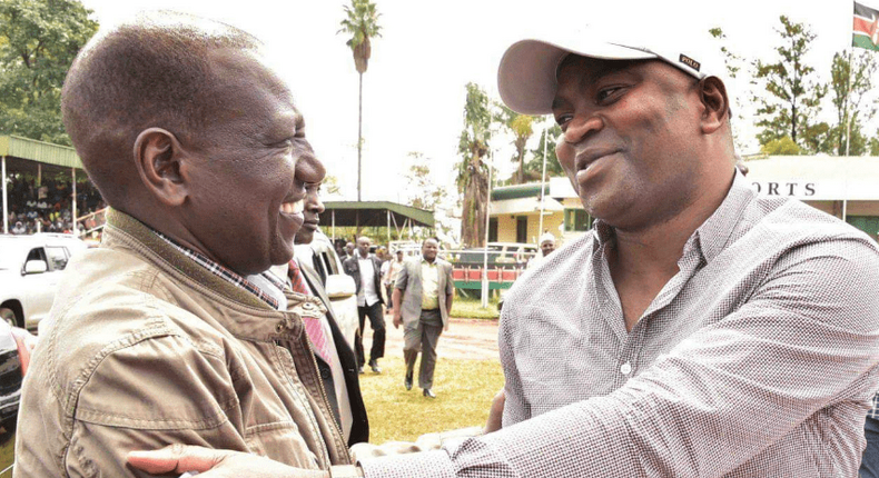 President William Ruto with Rashid Echesa during the 2022 campaigns