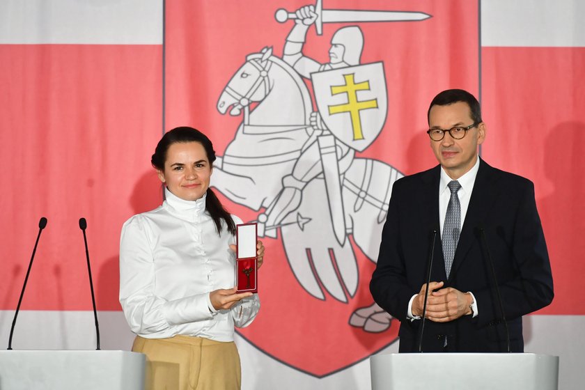 Morawiecki dał Cichanouskiej willę na Saskiej Kępie