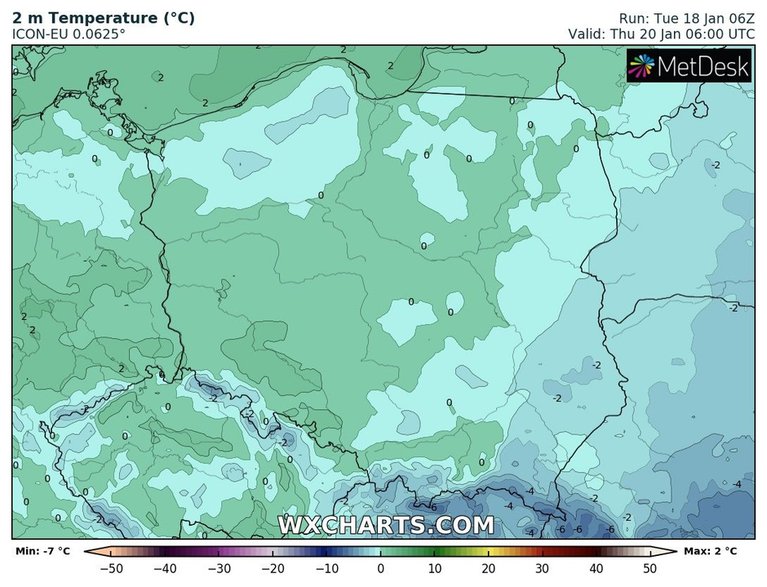 Nad ranem termometry pokażą ok. 0 st. C