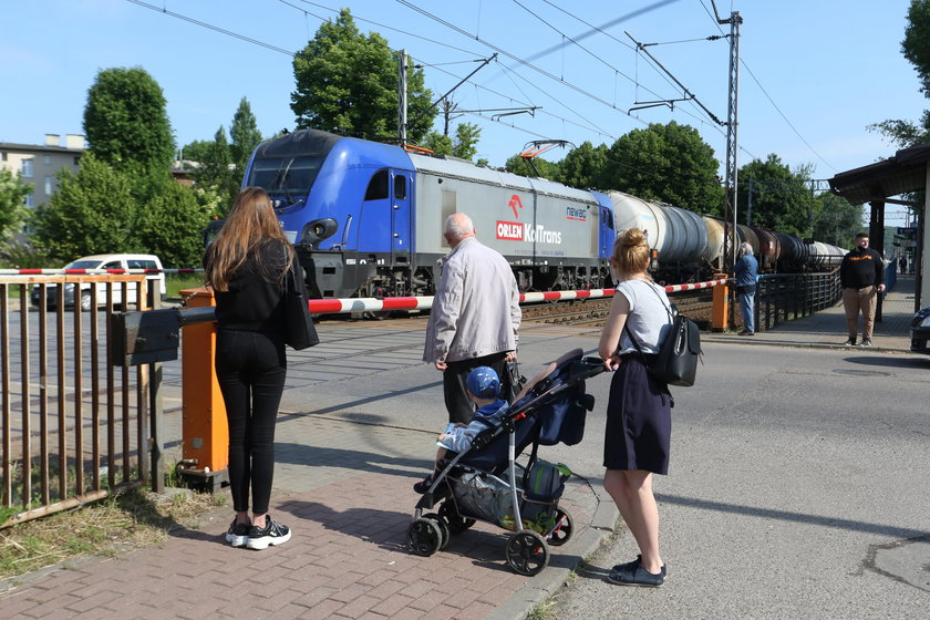 Przejazd kolejowy na Oruni